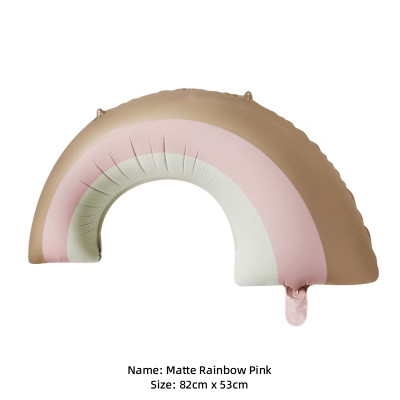 Matte Ins retro bear police car plane rainbow Party Decoration