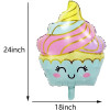 Ice Cream Cnady Foil Balloons Sweet Candy Foil Balloon for ice Cream Themed Party Decorations