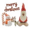 Santa's cane, reindeer, snowman, cartoon aluminum foil balloons, Christmas Party Decoration