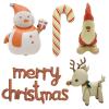 Santa's cane, reindeer, snowman, cartoon aluminum foil balloons, Christmas Party Decoration
