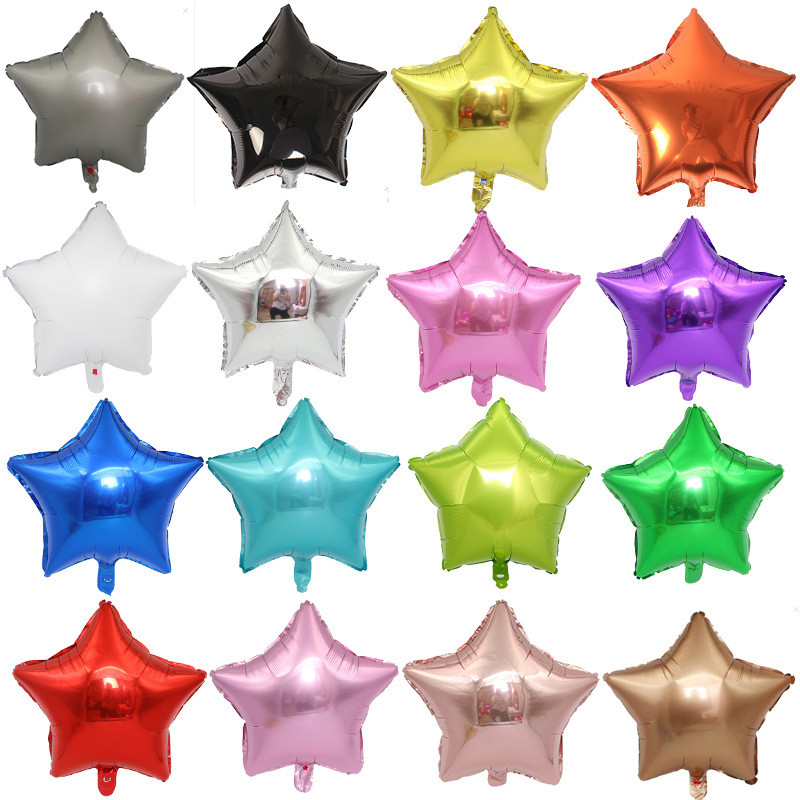 18 inch multi-color star balloons, birthday, wedding anniversary, Christmas party decoration