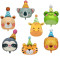 Children's tiger, koala, lion, cartoon animal aluminum foil balloon for birthday party decoration