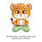 Small base animal fox elephant lion dinosaur koala forest children's birthday party decoration