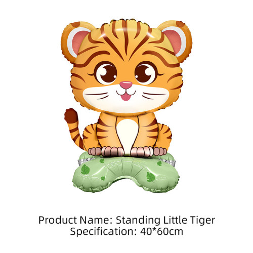 Small base animal fox elephant lion dinosaur koala forest children's birthday party decoration