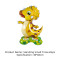 Small base animal fox elephant lion dinosaur koala forest children's birthday party decoration