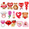 Valentine's Day Rose Hugging Love Bear Confession Aluminum Balloon Party Decoration