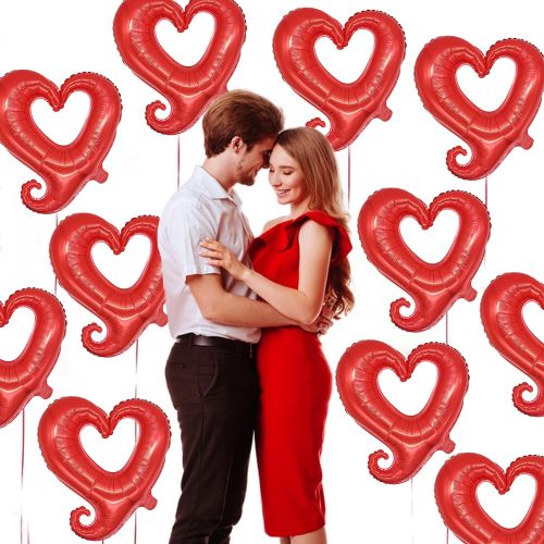 Valentine's Day Rose Hugging Love Bear Confession Aluminum Balloon Party Decoration