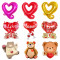 Valentine's Day Rose Hugging Love Bear Confession Aluminum Balloon Party Decoration
