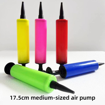 Mini Plastic Hand Balloon Pump, Randomly Color for Foil and Latex Balloons Air Inflator Pump