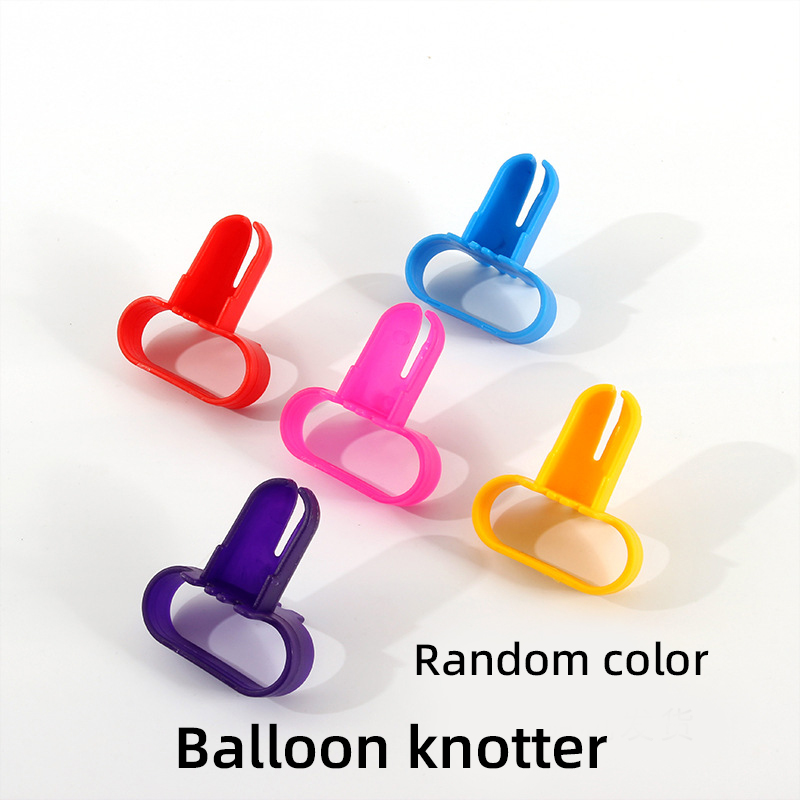 Balloon knotting aids shown as individual kit accessories