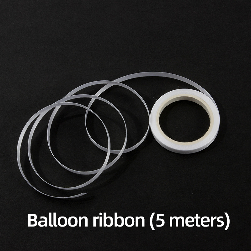 White balloon ribbon roll shown as a decorative accessory reference