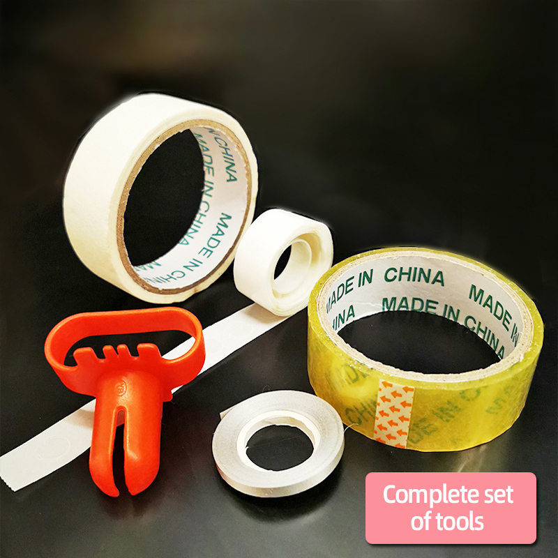 Different fastening accessories to identify in setup instructions