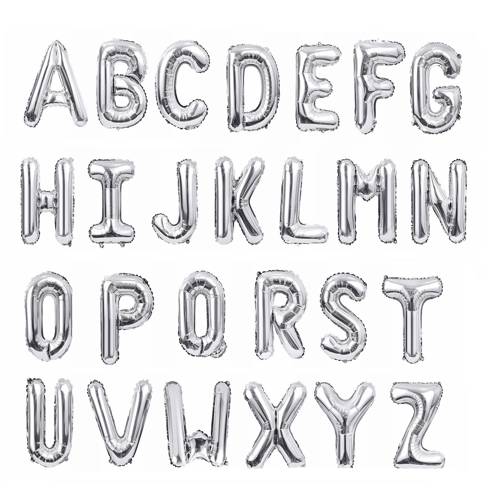 Aluminum film letters