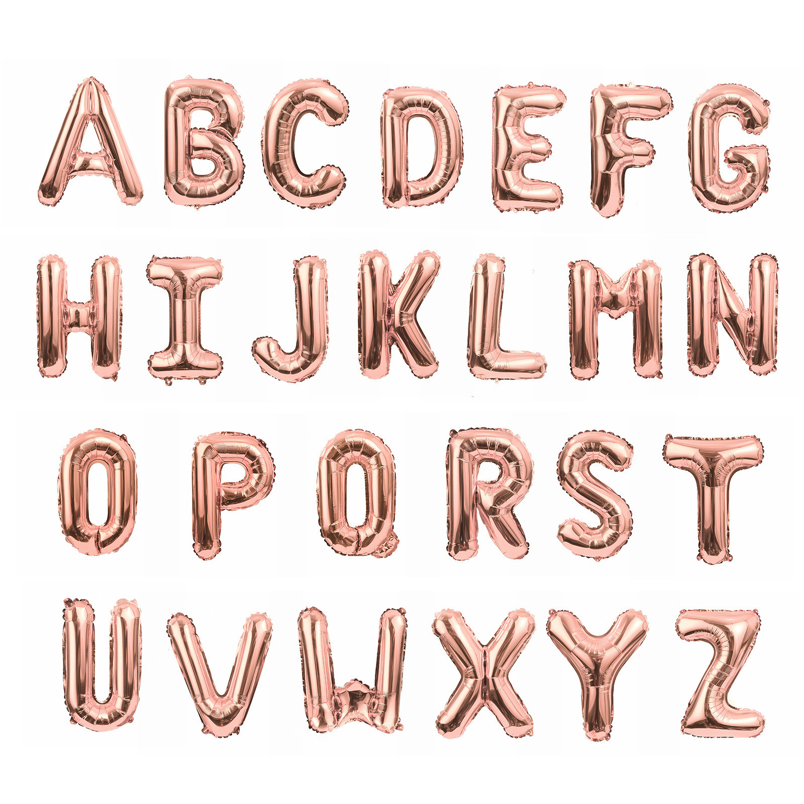 Aluminum film letters