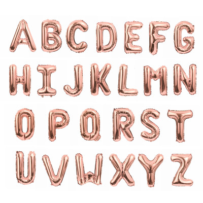 16 Inches A-Z Letter Balloons –Party Decorations, Birthday, Graduation and Hanging Alphabet Banners