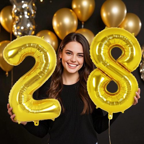 16 inch 0-9 aluminum foil balloon digital balloon anniversary baby shower party decoration