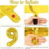 16 inch 0-9 aluminum foil balloon digital balloon anniversary baby shower party decoration