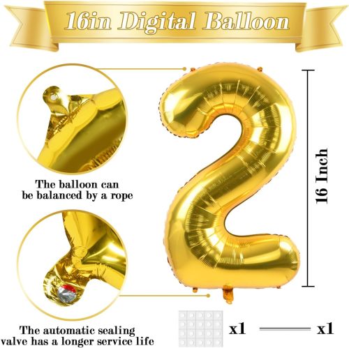 16 inch 0-9 aluminum foil balloon digital balloon anniversary baby shower party decoration
