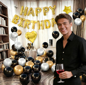 Happy Birthday Boys and Girls Scene Decoration Balloon 18th Anniversary Atmosphere Party Decoration