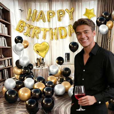 Happy Birthday Boys and Girls Scene Decoration Balloon 18th Anniversary Atmosphere Party Decoration