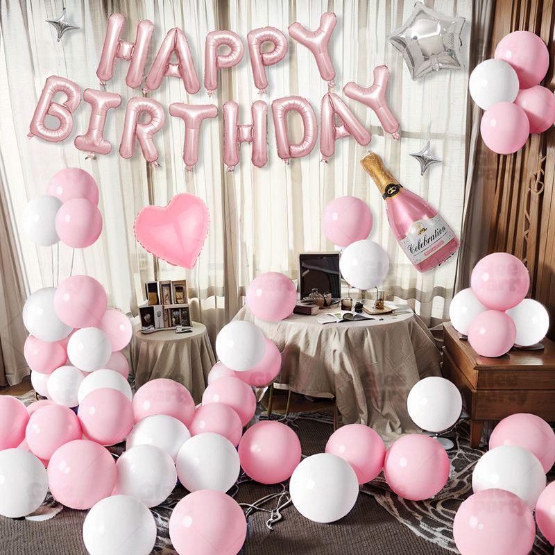 Happy Birthday Boys and Girls Scene Decoration Balloon 18th  Anniversary Atmosphere Party Decoration