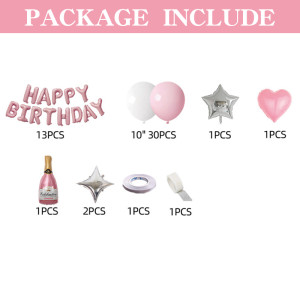 Happy Birthday Boys and Girls Scene Decoration Balloon 18th  Anniversary Atmosphere Party Decoration