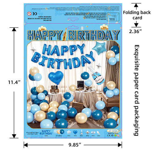 Happy Birthday Boys and Girls Scene Decoration Balloon 18th Anniversary Atmosphere Party Decoration