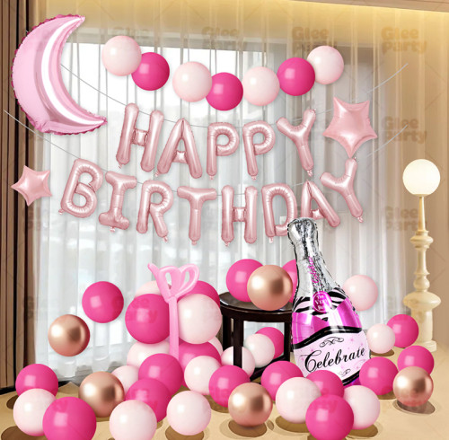 18th Anniversary Birthday Banquet Balloon Scene Decoration for Girls and Boys Party Decoration