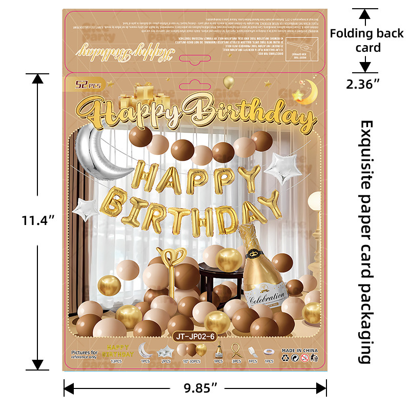 Balloon business card printing packaging