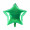 Green- 18-inch five-pointed star