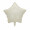 Cream white - 18-inch five-pointed star