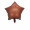 Chocolate color - 18-inch five-pointed star