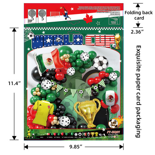 Soccer Balloon Set green balloon arch set,  for baby shower, birthday, football party decoration