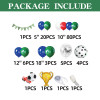 Soccer Balloon Set green balloon arch set,  for baby shower, birthday, football party decoration