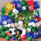 Soccer Balloon Set green balloon arch set,  for baby shower, birthday, football party decoration