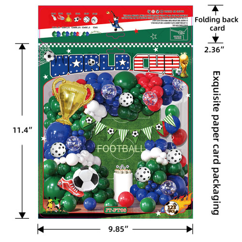 Soccer Balloon Set green balloon arch set, for baby shower, birthday, football party decoration