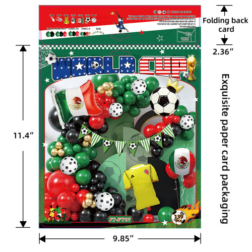 Soccer Balloon Set green balloon arch set, for baby shower, birthday, football party decoration