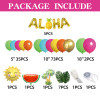 Summer beach Aloha swimming pool birthday and baby baptism  Balloon Set