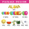 Summer beach Aloha swimming pool birthday and baby baptism  Balloon Set
