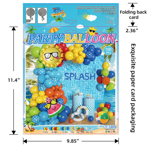 Summer beach Aloha swimming pool birthday and baby baptism Balloon Set