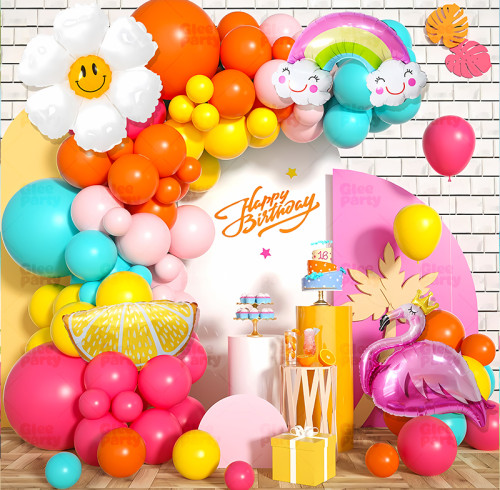 Summer beach Aloha swimming pool birthday and baby baptism  Balloon Set