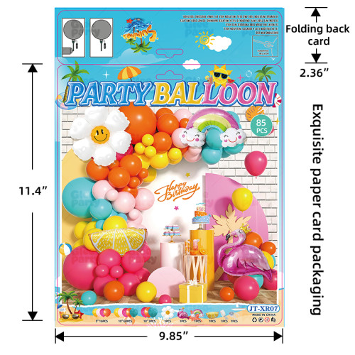 Summer beach Aloha swimming pool birthday and baby baptism Balloon Set