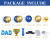 Father's Day balloon arch, navy blue metal and gold, and light blue balloon set