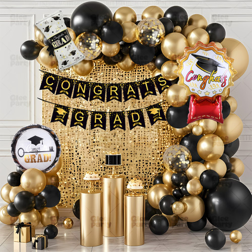 Graduation balloon arch set, suitable for graduation decorations, class graduation ceremonies