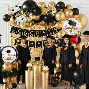 Graduation balloon arch set, suitable for graduation decorations, class graduation ceremonies