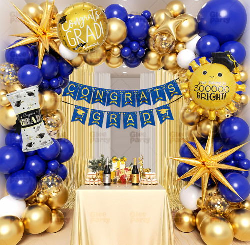 Graduation balloon arch set, suitable for graduation decorations, class graduation ceremonies