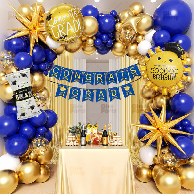 Graduation balloon arch set, suitable for graduation decorations, class graduation ceremonies