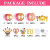 Mother's Day Balloon Arch Kit Hot Pink Gold Balloon Garland Kit