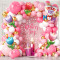 Mother's Day Balloon Arch Kit Hot Pink Gold Balloon Garland Kit