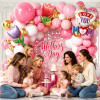 Mother's Day Balloon Arch Kit Hot Pink Gold Balloon Garland Kit